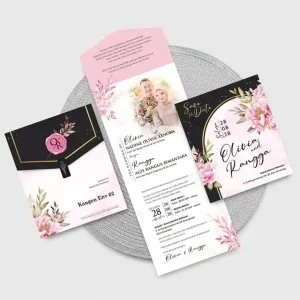 undangan resepsi pernikahan elegant