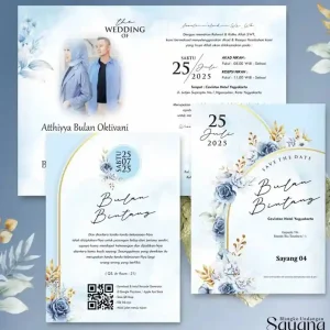 undangan pernikahan aesthetic desain minimalis elegan