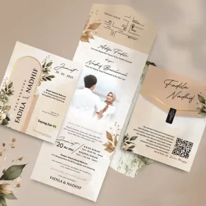 undangan pernikahan elegan desain mewah