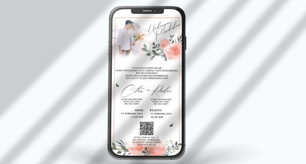 contoh undangan pernikahan digital berbasis media social