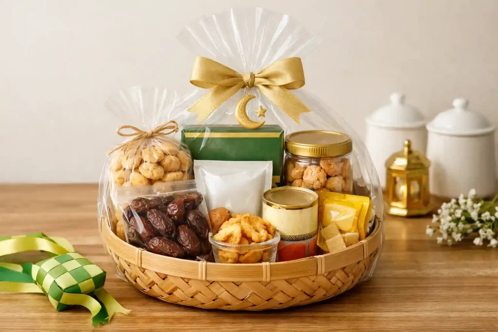 Parcel Lebaran 100 ribu dengan kemasan bersih dan proporsional