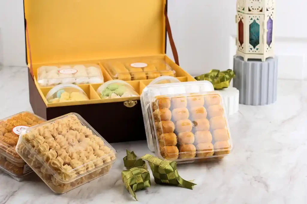 Parcel Lebaran kekinian dengan kemasan minimalis dan rapi yang terlihat modern dan elegan