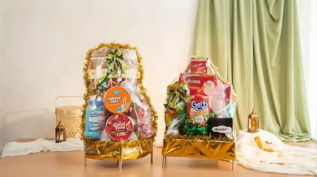 Parcel lebaran kekinian dengan tampilan modern dan rapi
