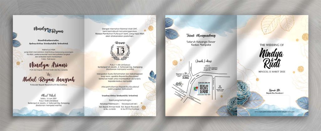 2. Download undangan pernikahan siap edit CDR untuk kebutuhan desain