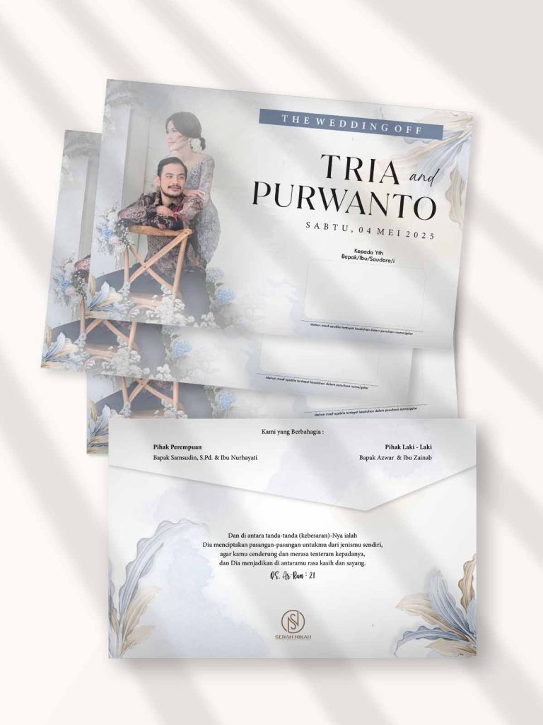 Cetak undangan Surabaya dengan proses cepat, hasil rapi, dan pilihan desain custom pernikahan