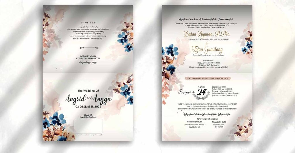 Tempat Cetak Undangan Pernikahan untuk kebutuhan acara wedding dengan hasil cetak rapi